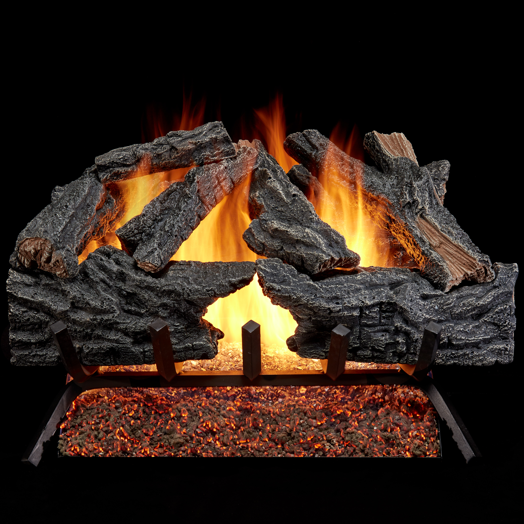 HearthSense Vented Gas Log Set With Remote Control Kit - 24 in., 55,000 BTU - Model# CSW24HVL-RO